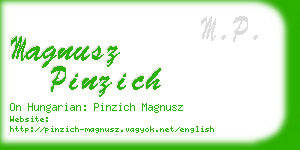 magnusz pinzich business card